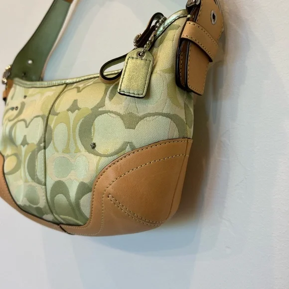 Coach Ladybug Tan and Green Women's Bag - Picture 4 of 10